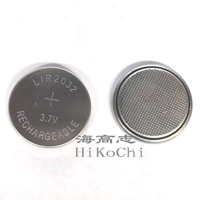 2 เม็ดชาร์จ LIR2032 3.6V ปุ่มแบบชาร์จไฟได้แทน 2 แคปซูลชาร์จ LIR2032 3.6V 可rusterCR2032 保9.16 充