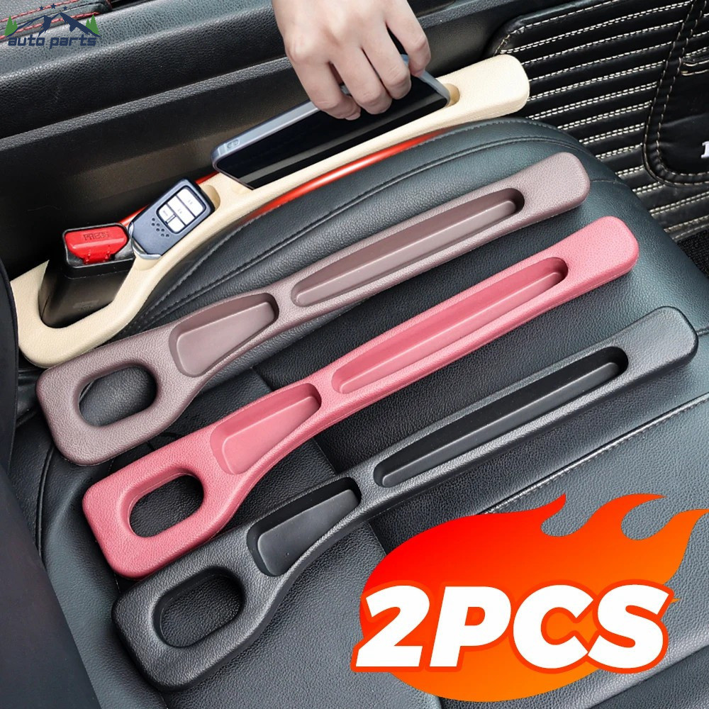 1/2 ชิ้น Leak-Proof Gap Filler Organizers - Anti-Drop Seat Side Gap Plug - อุปกรณ์ตกแต่งภายในรถยนต์ - EVA, กันน้ํา, Universal - Driver & Co-Driver Seat Edge Seam Strips