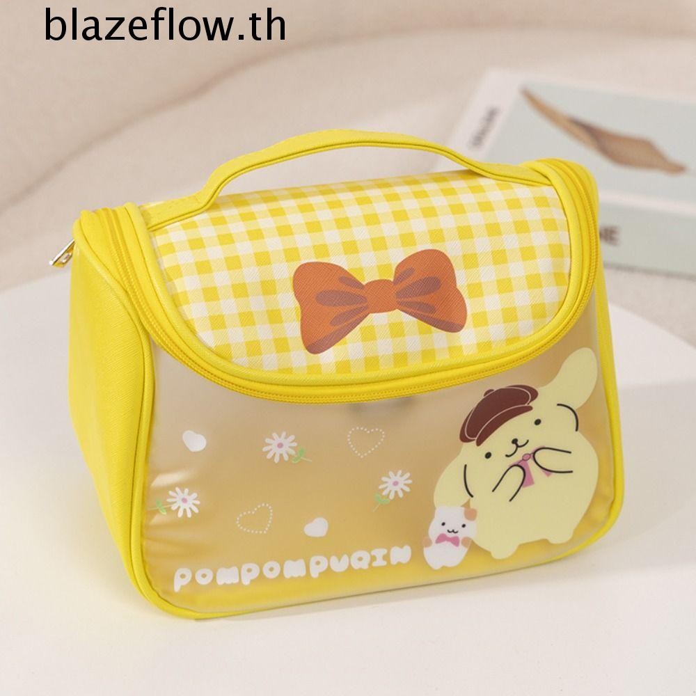 Blazeflow Hangyodon คอนเทนเนอร์เครื่องสําอาง, Kuromi แบบพกพา My Melody Travel Toiletry Bag, Purin กันน้ําน้ําหนักเบา Cinnamoroll ลิปสติกแต่งหน้าการเดินทางเพื่อธุรกิจ