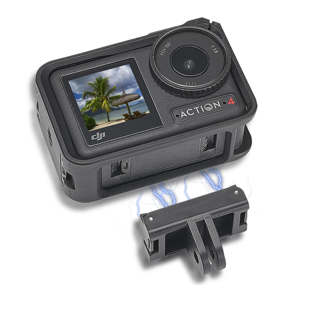 กล้องแอ็คชั่นแม่เหล็ก Quick Release สําหรับ DJI Action 5 Pro/3/4 อะแดปเตอร์กล้องอะแดปเตอร์ Quick Release ขาตั้งกล้อง Action 5 Pro อุปกรณ์เสริม