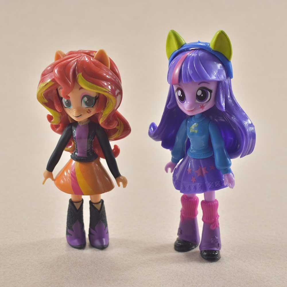 9pcs My Little Pony Equestria Girls Figures Collection Minis Dolls Kid Toy Gifts