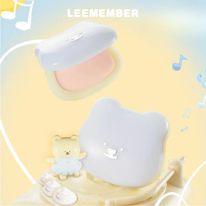 LEEMEMBER ปากกาเน้นข้อความ Waltz Bear Series ไฮไลท์เตอร์เนื้อนุ่ม คอนซีลเลอร์หน้ากระจ่างใส