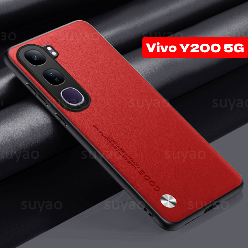 สําหรับ Vivo Y19S Pro V60 V50 Lite Y200 Y39 Y29 Y04 2024 เคสโทรศัพท์ผิวธรรมดาปลอกหนัง VivoV50 VivoY2