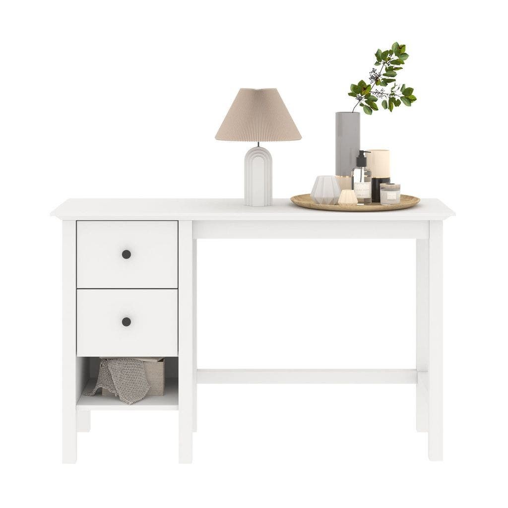 SB Design Square โต๊ะเครื่องแป้งแบบนั่ง รุ่น Moneta สีขาว (120x40x75 ซม.) แบรนด์ KONCEPT FURNITURE