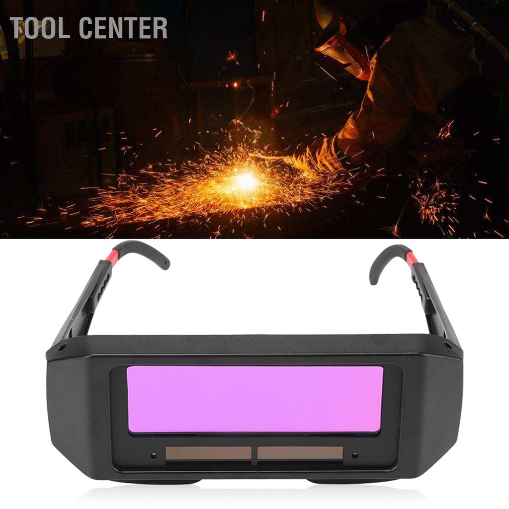 Tool Center พลังงานแสงอาทิตย์เชื่อมอัตโนมัติมืด TIG MIG แว่นตาช่างเชื่อมแว่นตาตา