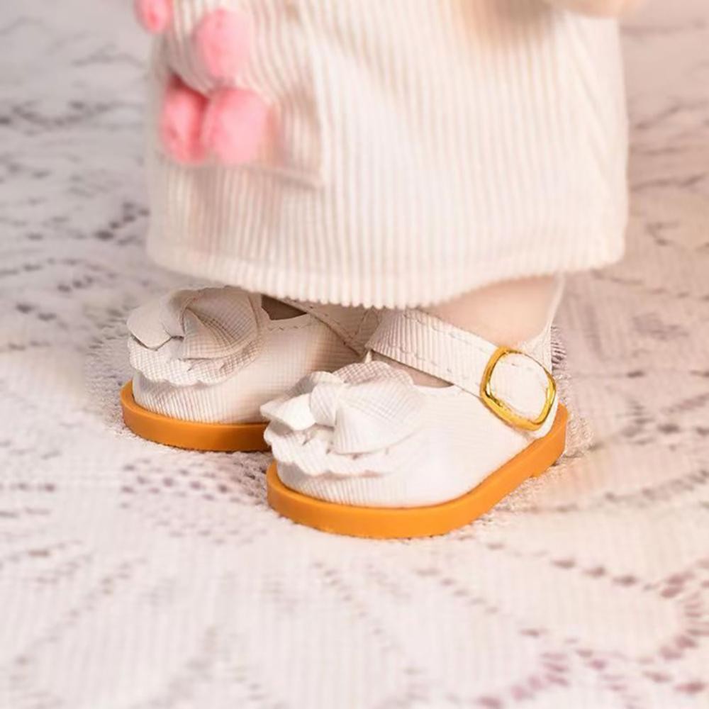 JULIEFASHION รองเท้าหนังเหมาะสําหรับ 20 ซม.ตุ๊กตาผ้าฝ้ายรองเท้าเจ้าหญิงของเล่น Casual Bow รองเท้าตุ๊กตาอุปกรณ์เสริม DIY ตุ๊กตาของเล่น D5Z4 ราคา ถูกที่สุด ดีลบีเคเค แกลเลอรีภาพที่ 4