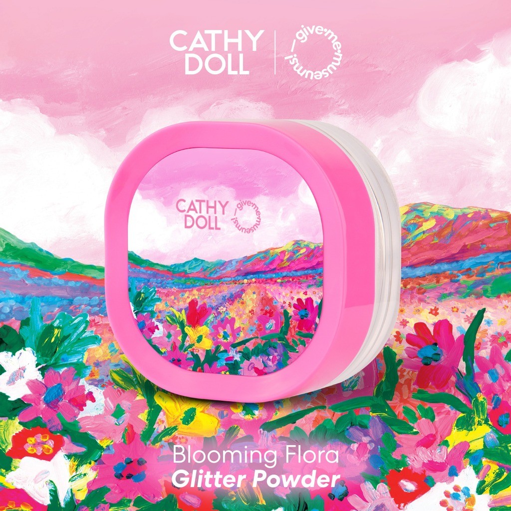 เคที่ดอลล์ แป้งไฮไลท์ บลูมมิ่งฟลอร่า 10g Cathy Doll Give Me Museums Blooming Flora Glitter Powder