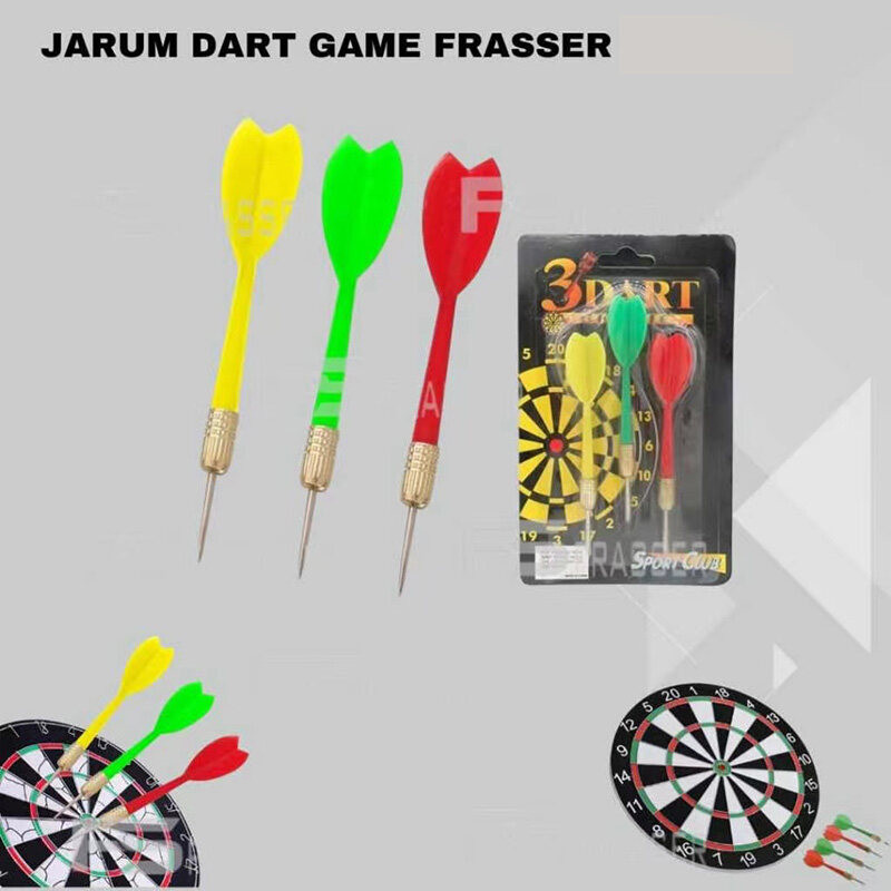 JIE HOME ลูกดอกปาเป้า ลูกดอกปาลูกโปร่ง พลาสติกคุณภาพดี ขนาด12ซม.(3 ดอก)