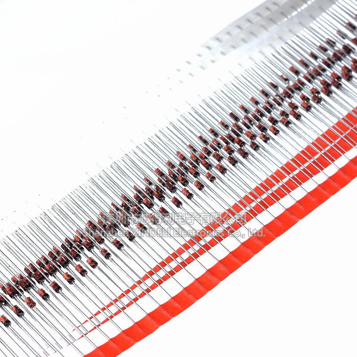 ((50 ชิ้น) ยี่ห้อใหม่เป็นมิตรกับสิ่งแวดล้อม 1N4738A 1W IN4738 หลอดควบคุมแรงดันไฟฟ้า 8.2V แบบอินไลน์ 