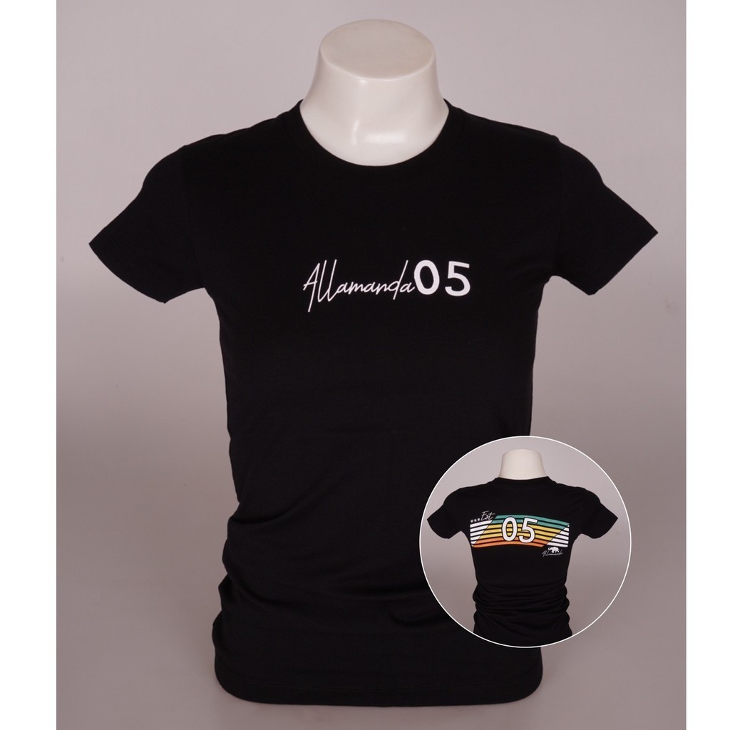 🔥🔥 คำแนะนำยอดนิยม Sale🔥H03 เสื้อยืด คอกลม เข้ารูป Allamanda สีดำ รวมลาย สินค้าของแท้S-5XL 💗💖