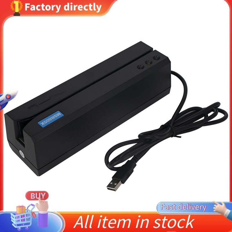 ในสต็อก-MSR605X Magnetic Stripe Card Reader Writer Encoder Magstrip MSR206 MSR605 MSR606 MSRX6 MSRX6