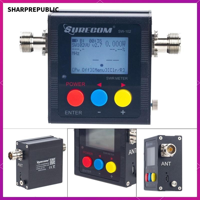 [Sharprepublic] เครื่องวัด SWR แบบดิจิตอลสําหรับสองสะดวกในการพกพา