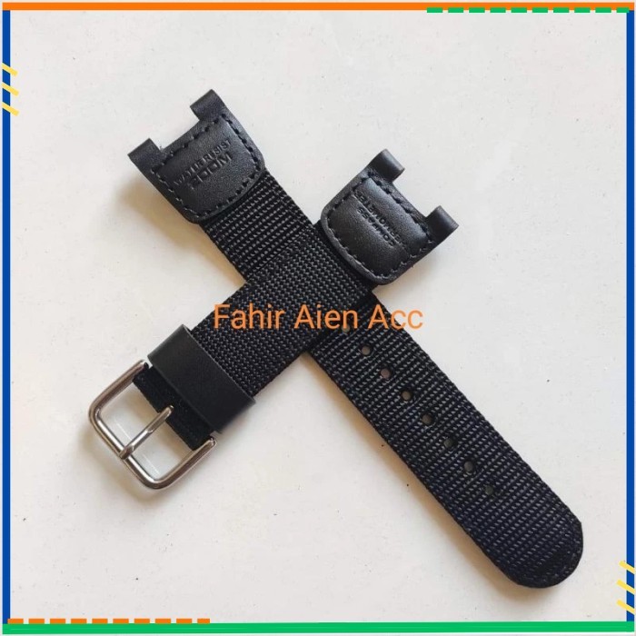 CASIO SGW100 SGW-100 WATCH STRAP SGW 100 CANVAS STRAP - สีดํา