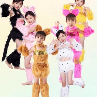 ชุดการแสดงแมวเปอร์เซียใหม่ชุดเต้นรําลูกแมวสําหรับเด็กทารกชุด…