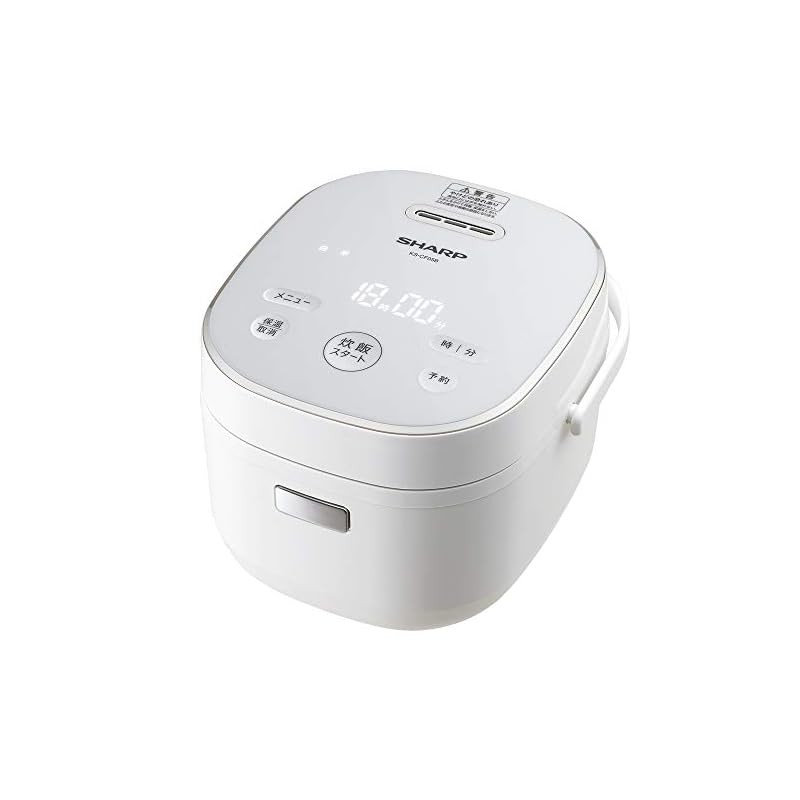 Sharp หม้อหุงข้าว 3 ถ้วยสําหรับที่อยู่อาศัยเดี่ยวพร้อม Microcomputer และฟังก์ชั่นอบขนมปังสีขาว Kscf0