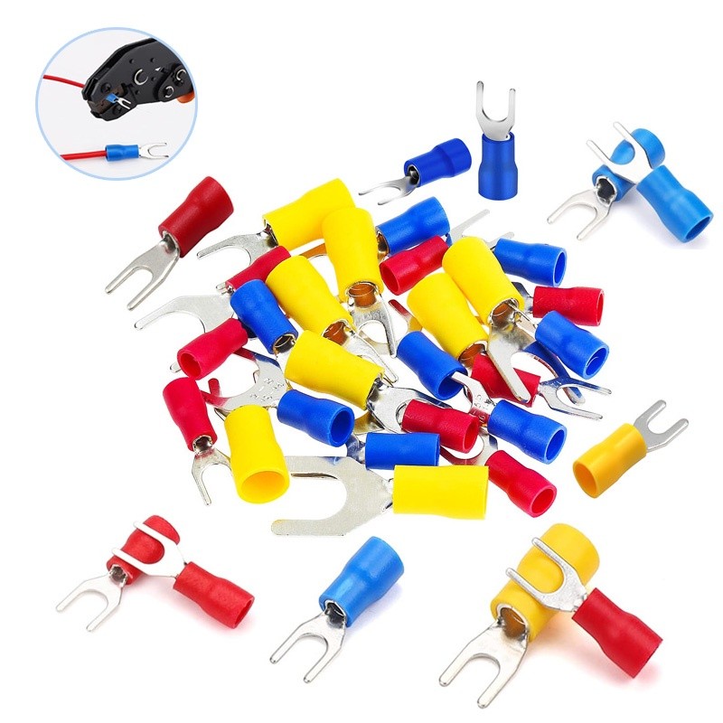 Urlwall 50 ชิ้นชุด Crimp Terminal Pin/แหวน/Barb Connector รูปที่ 2