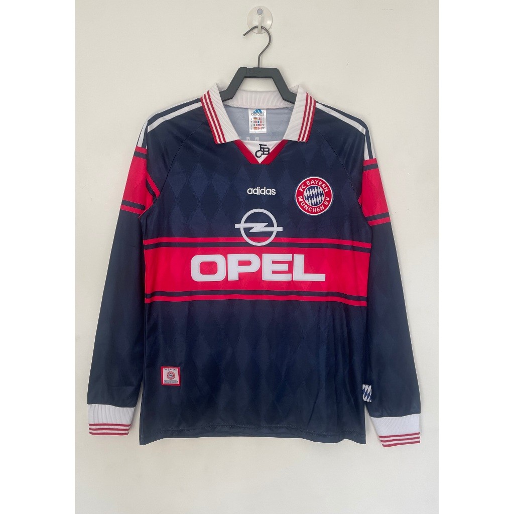 Bm 97-99 Bayern Munich Home Retro Long Sleeve Soccer Jersey Football #Elber #Matthaus