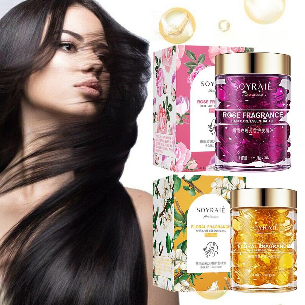 Flower Fragrance Hair Care Essential Oil Series Baihua Refreshing And Oil Care Hair Smooth N6H9