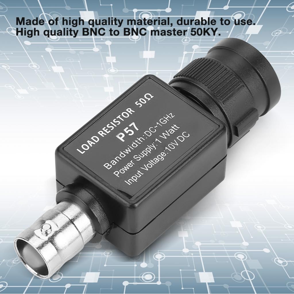 ขั้วต่อ BNC สีดำเป็นตัวเมีย 50ohm 50KY P57