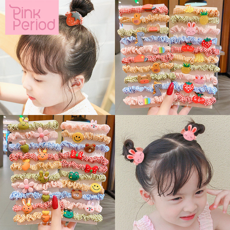 Pink Period🎀 ยางรัดผมลายการ์ตูน เครื่องประดับผม สไตล์เกาหลี หวานน่ารัก - 1
