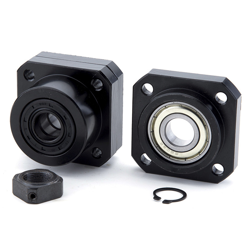 FK12 FF12 รองรับสําหรับสกรูบอล 1605 FK12 ด้านข้างคงที่ FF12 ลอยด้านข้างสําหรับชิ้นส่วน CNC เครื่องเค