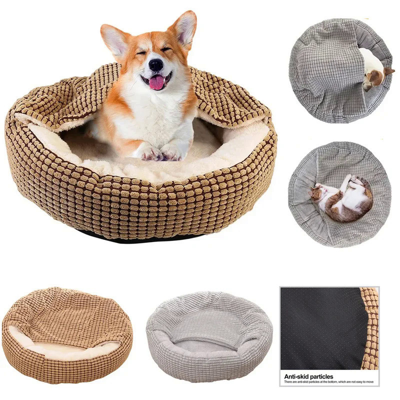 Washable Pet Bed for Dog Cat Puppy House Warm Mat Winter Blankets  Fluffy Cat Dog Bed Pet Kennel Acc