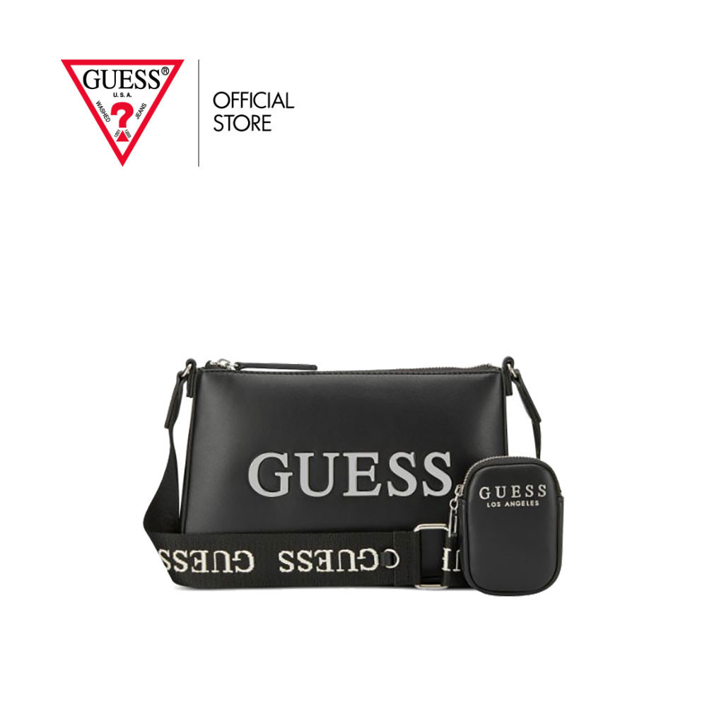 GUESS กระเป๋า รุ่น LE938069 MAISEY MINI TOP ZIP CROSSBODY BLACK สีดำ
