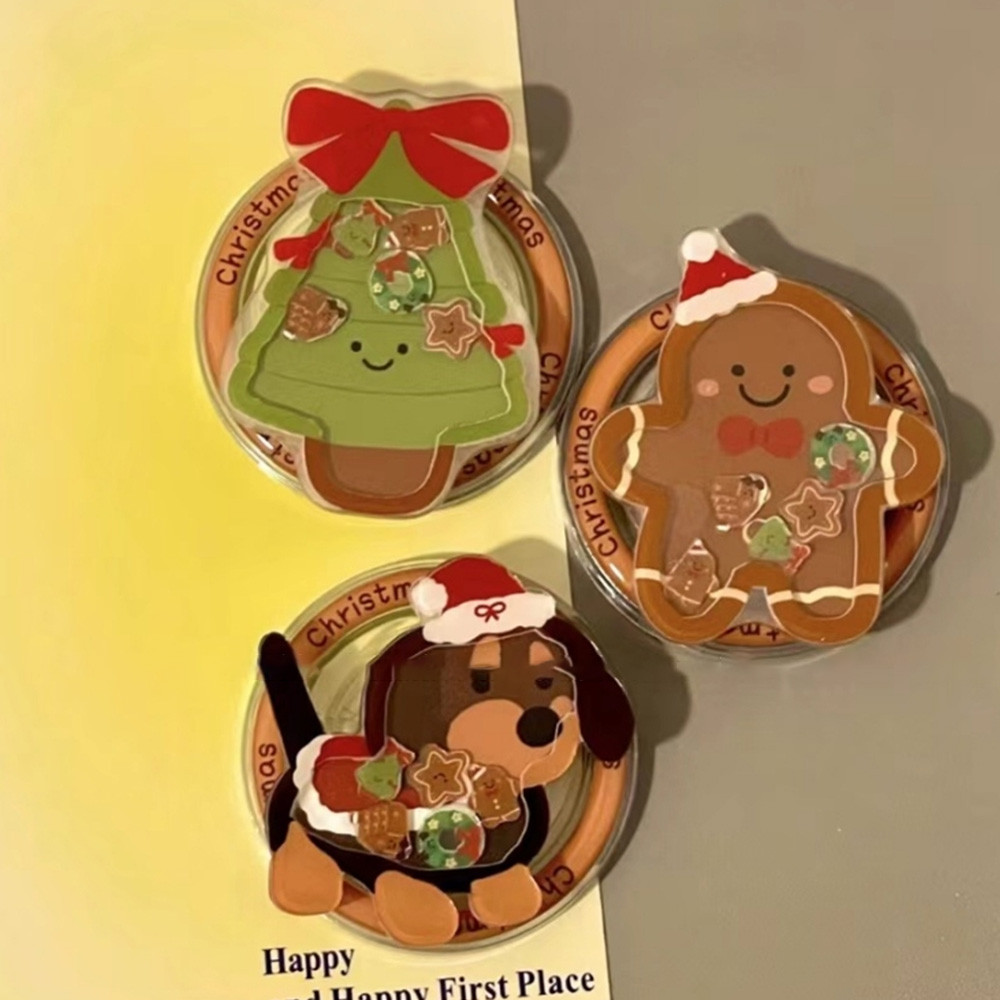 Merry Christmas Gift Couple Magnetic Phone Griptok Grip Tok Stand IPhone 16 Pro Max Samsung Griptok Grip Tok Stand Case Holder Ring Mount