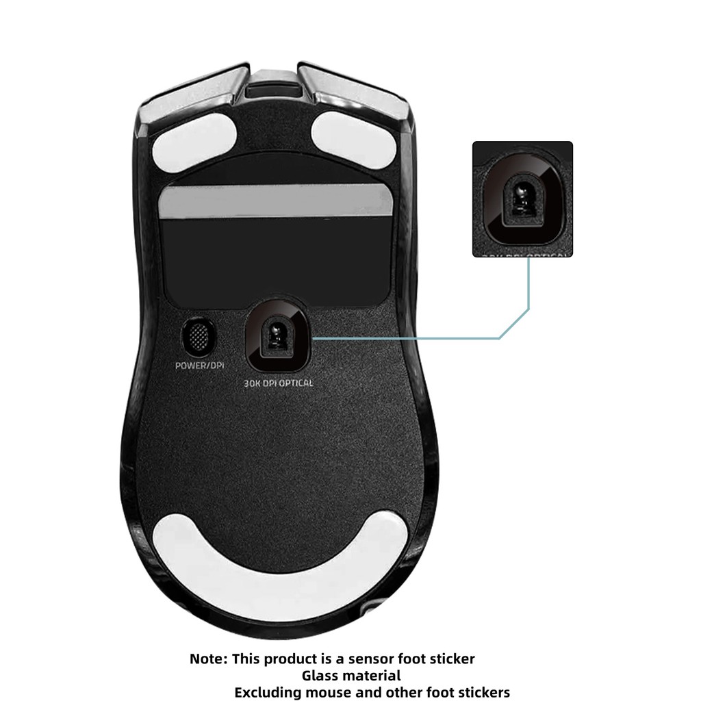 TALONGAMES Sensor สเก็ตเมาส์แก้วสําหรับ Viper V2 Pro / V3 Pro,DeathAdder V3 Pro เมาส์สําหรับเล่นเกม