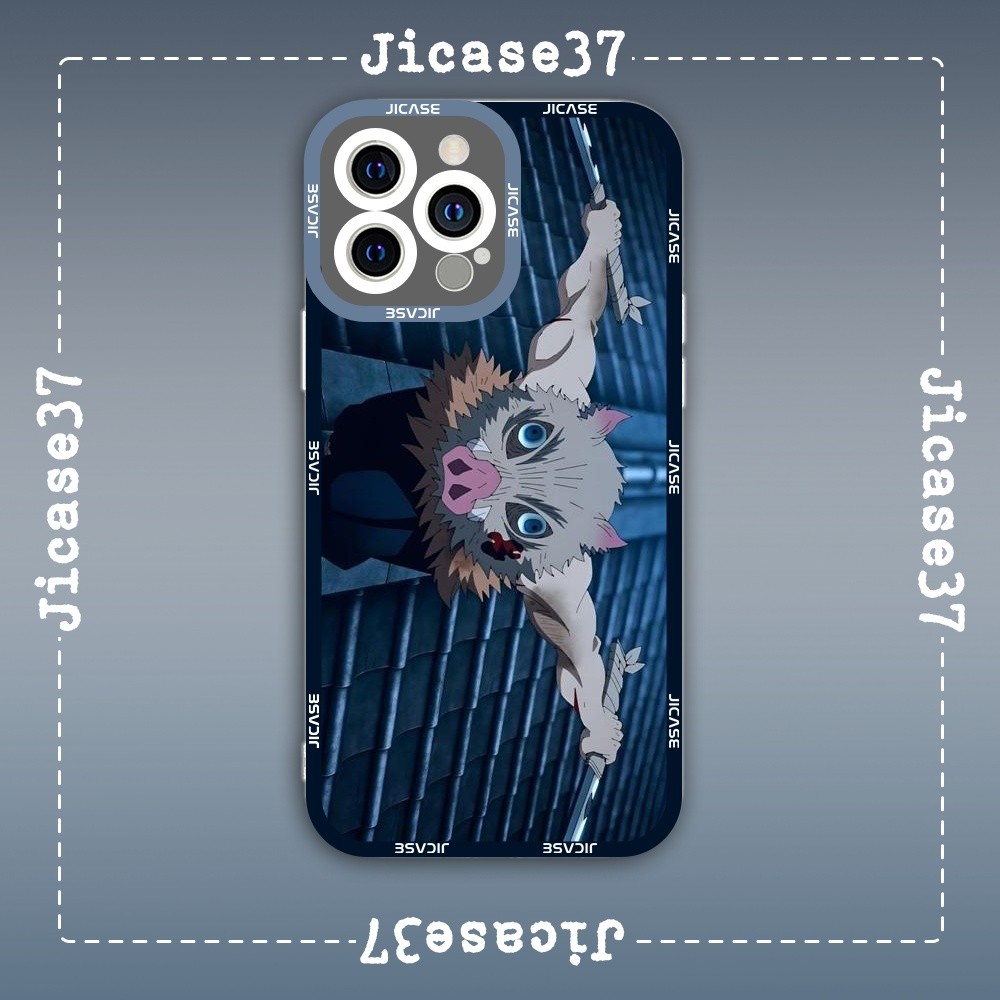 เคส iPhone Square Edge Samsung Xiaomi Oppo Anime Kimetsu no yai three demon slayer mirror Sword Inos
