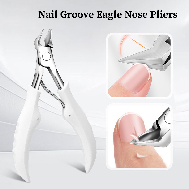 เครื่องตัดเล็บ Cuticle Nippers Profesional คุด Toenail กรรไกรกรรไกรตัดเล็บ Pedicure เครื่องมือ Dead Skin Removal สแตนเลส