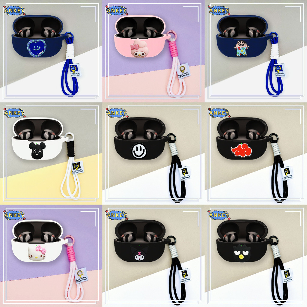 For Sony WF-1000XM5 WF-1000XM4 Earphone Silicone Case Earbuds Lovely Smile Waterproof Shockproof Sof