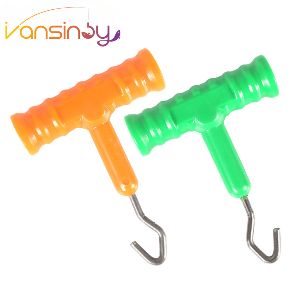 1pcs ตกปลา Rigs Knot Puller Hook Line Knot Puller ผม Rig Knot เครื่องมือตกปลาอุปกรณ์เสริม