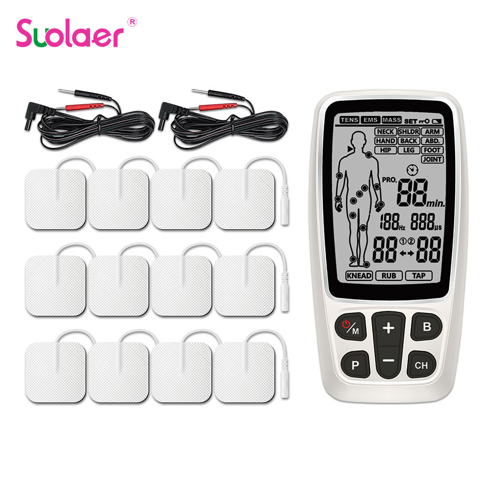 Suolaer ชาร์จ TENS EMS เครื่องกระตุ้นกล้ามเนื้อสําหรับคอไหล่กล้ามเนื้อ Health Care