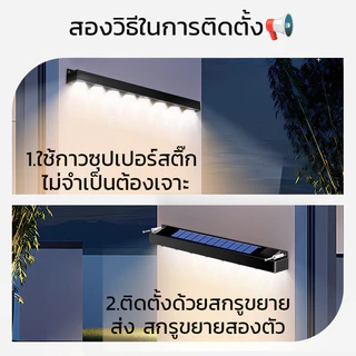 💡ไฟพลังงานแสงอาทิตย์ LED กันน้ําไฟป้าย โคมไฟพลังงานแสงอาทิตย์ระเบียงบันไดรั้วบ้านบรรยากาศแสง ตก แต่งสวน