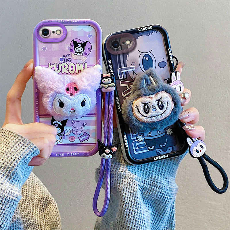 เคส iPhone 6 6S 7 8 PLUS ตุ๊กตา TPU โทรศัพท์ป้องกันกรณี