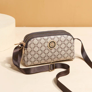 กระเป๋าสะพายข้างไหล่เดี่ยวพิมพ์ลายแฟชั่นและอเนกประสงค์สําหรับผู้หญิง
