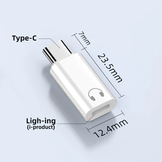 Type-C ถึงสําหรับอะแดปเตอร์เสียงหูฟัง iOS USB-C ชายสําหรับตัวแปลงหูฟัง iOS หญิง