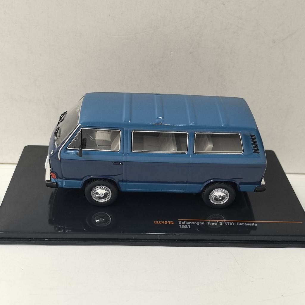 [คลังสินค้าพร้อม] IXO 1: 43 VW T3 Bus Caravelle 1981 ประเภท Volkswagen Van รุ่นโลหะผสมจัดส่งฟรี SF L