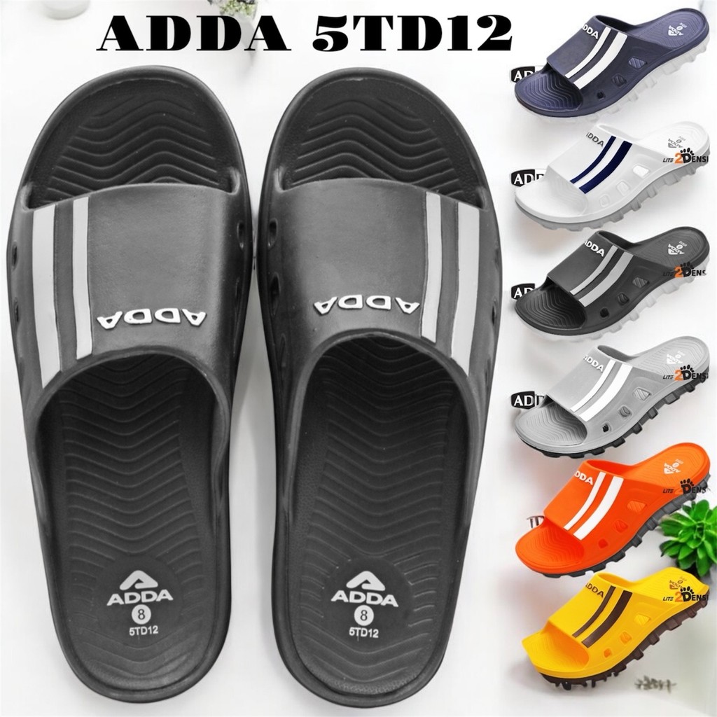 ADDA รุ่น 5TD12 (Size 7-10) รองเท้าแตะ พื้น 2DENSITY แบบสวม กันลื่น น้ำหนักเบา ใส่สบายตลอดวัน