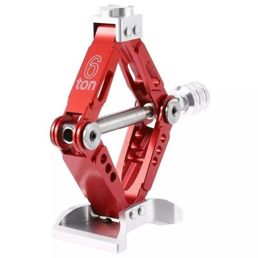 6Ton Adjustive Aluminum Simulation Scissor Jack Tool For Axial SCX10 1/10 RC Car
﻿