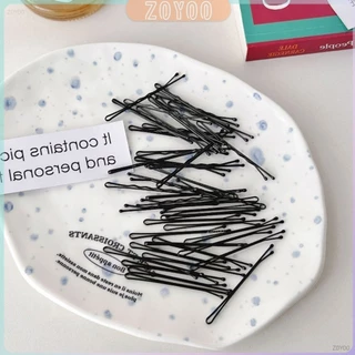ZoYoo กิ๊บดำ 50 ชิ้น กิ๊บดำติดผม ทรงผมเรียบง่ายคลิปเล็ก วัสดุดีเยี่ยม hair clip