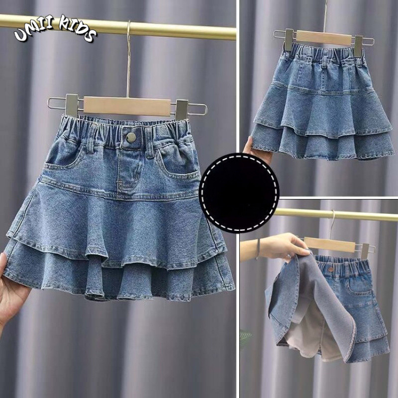 UMII KIDS กระโปรง กระโปรงยีน fashion เด็กผู้หญิง