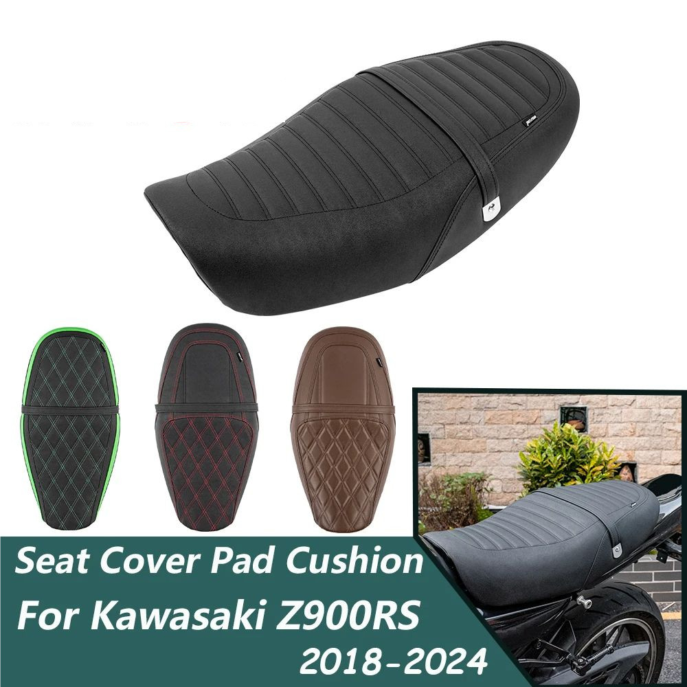 Z900RS One Piece Seat Pad เบาะสําหรับ Kawasaki Z900RS 2018-2025 Driver Passenger Seat Cover Kawasaki