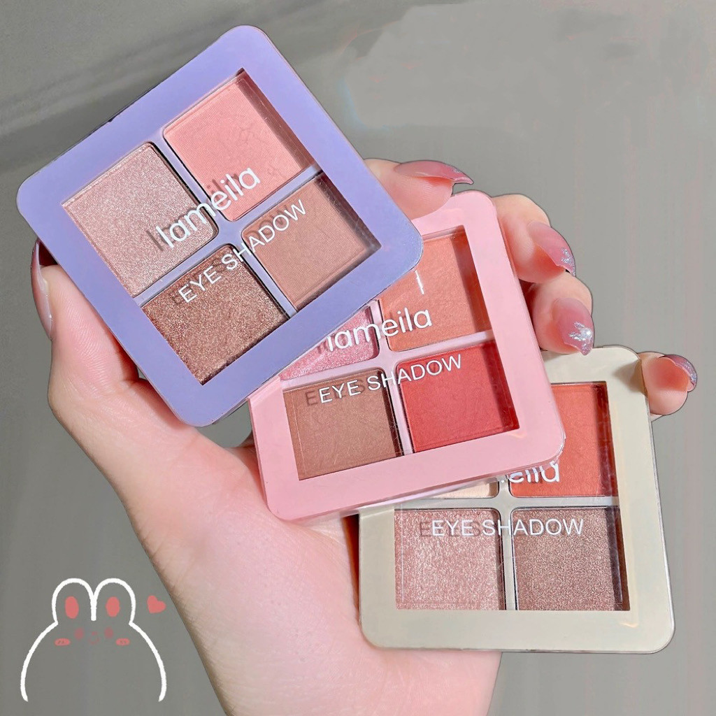 SR-shop：Eyeshadow  พาเลททาตา4สีEyeshadow Disc Powder Palette 4 color palette Y5086