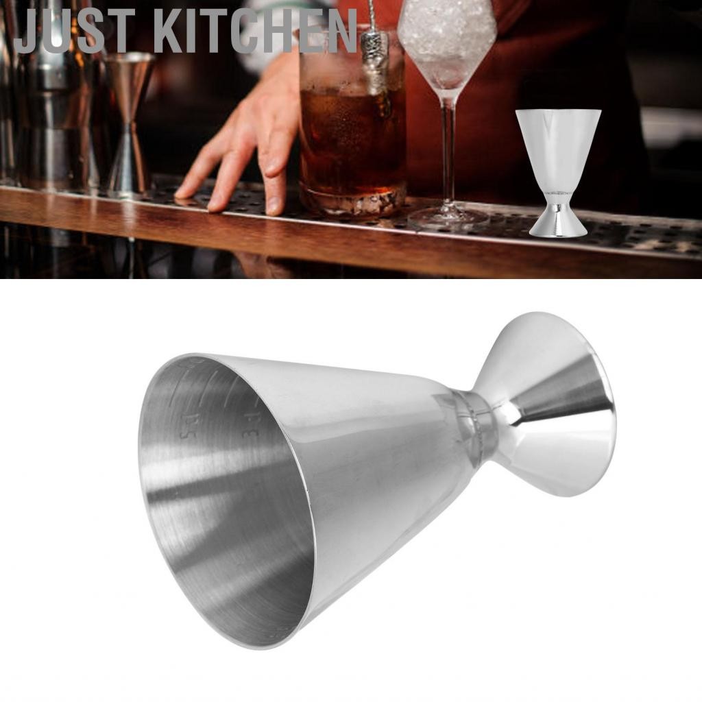 Just Kitchen บาร์มาตรการ Jigger ค็อกเทล jiggers ยิง pourer สูงกว่าความแม่นยำในวงกว้างสำหรับบ้าน