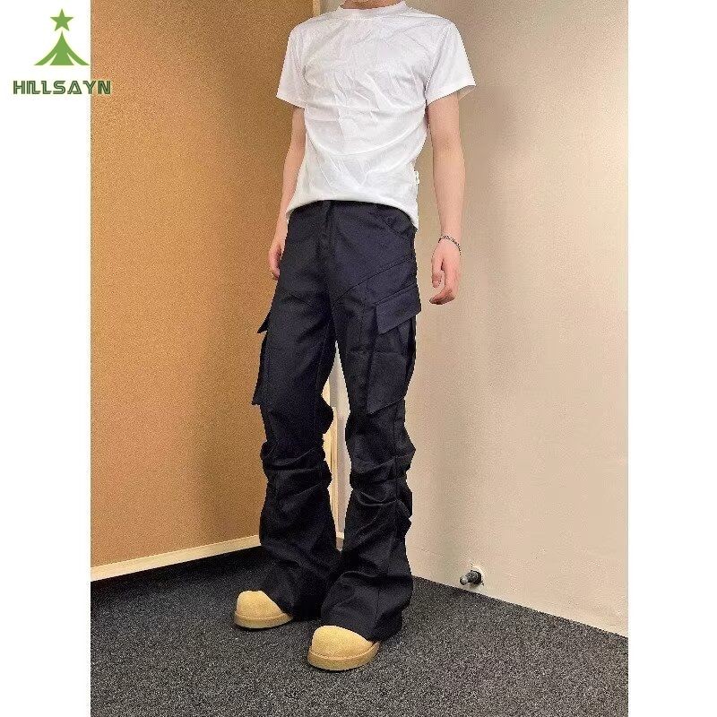 เนินเขา ผู้ชายออกแบบเฉพาะและสบายกางเกงคาร์โก้แฟชั่น