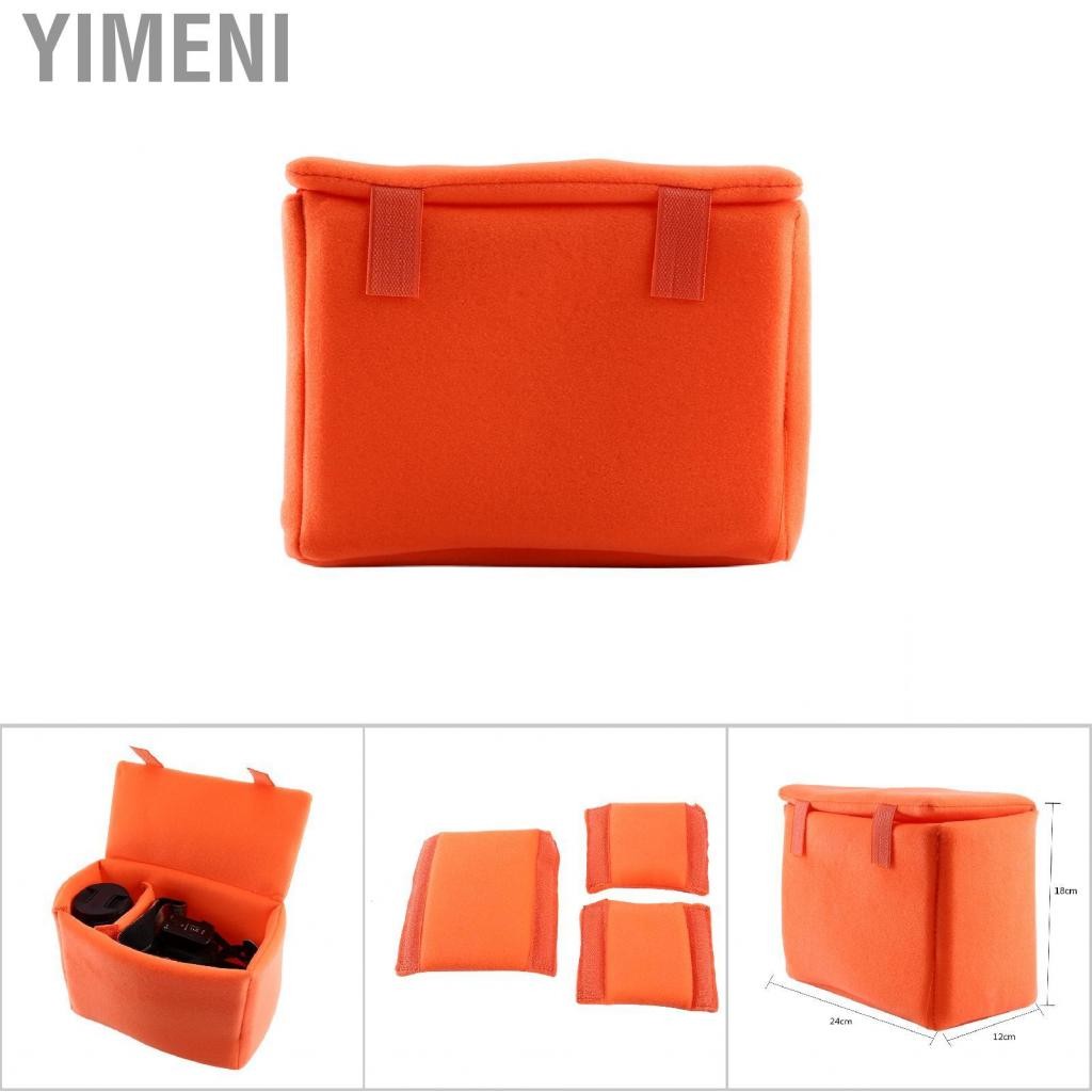 Yimeni Zunate Camera Insert Bag พาร์ติชั่นพกพาพกพาพกพาเคสตัวป้องกันการกระแทกกำมะหยี่ไนลอน
