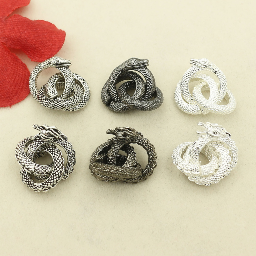 Spacer Zodiac Dragon diy Zodiac สร้อยข้อมืองูเครื่องประดับ