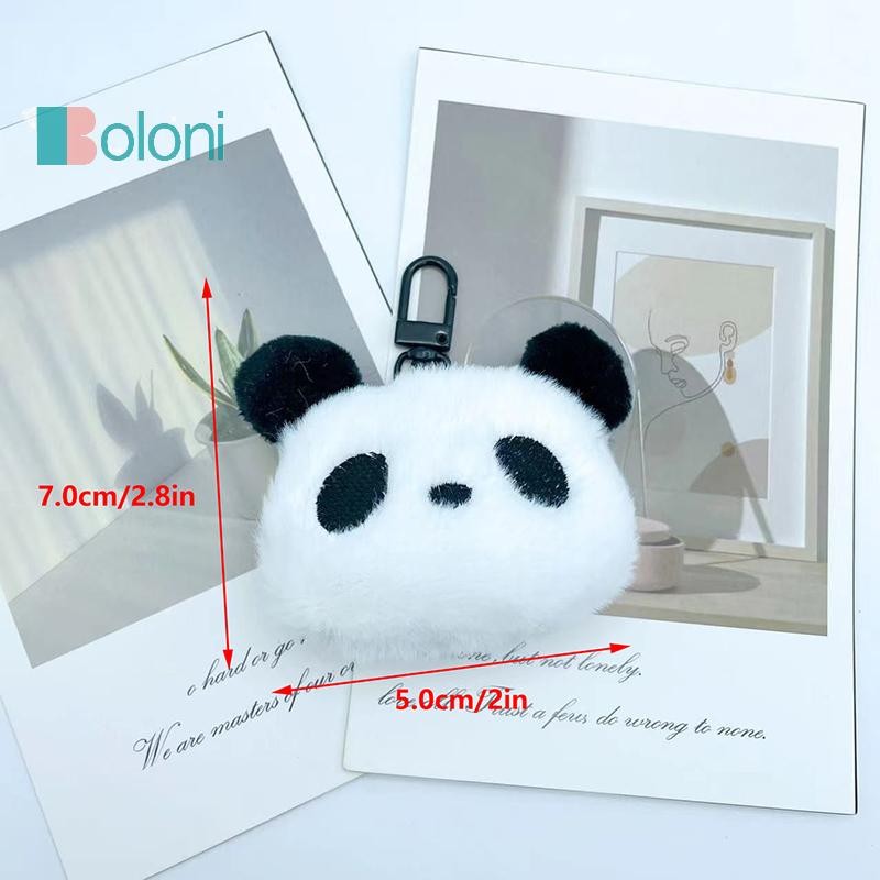 [โบโลนี] ตุ๊กตาสัตว์น่ารักแพนด้าพวงกุญแจจี้กระเป๋าเป้สะพายหลังแขวนอุปกรณ์ตกแต่งของขวัญใหม่